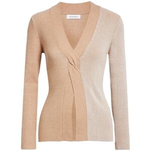 NAADAM Twisted Rib-Knit Sweater, Size Medium, Tan, NWT